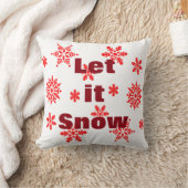 装飾的それが水晶雪片のクリスマス雪が降るようにして下さい クッション (ブランケット)