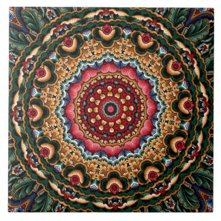 装飾的でイタリアンなマジョリカまたはタラベラのタイル タイル