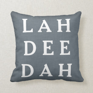 装飾的でカスタムな装飾用クッションの灰色の青い麻布 クッション