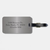 装飾的でフェイクな金属のカスタムな荷物のラベル ラゲッジタグ (裏面横)