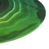 装飾的でモダンな緑の粋な珍しい カッティングボード (角)