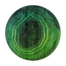 装飾的でモダンな緑の粋な珍しい カッティングボード