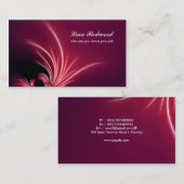 装飾的で赤い名刺 名刺 (正面/裏面)