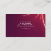 装飾的で赤い名刺 名刺 (裏面)