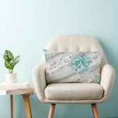 装飾的なアクアマリンのビーチのテーマデザイナー ランバークッション (椅子)