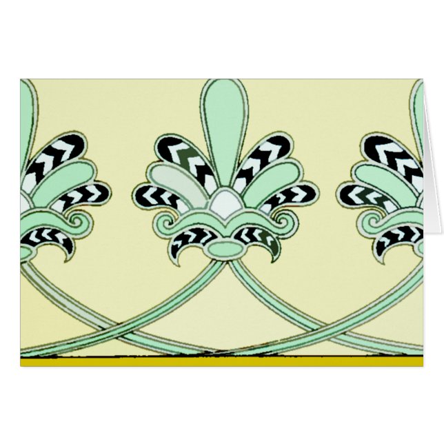 装飾的なアッシリアのデザインカード (正面横)