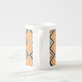 装飾的なア伝統的フリカの部族パターン ボーンチャイナマグカップ (裏面)