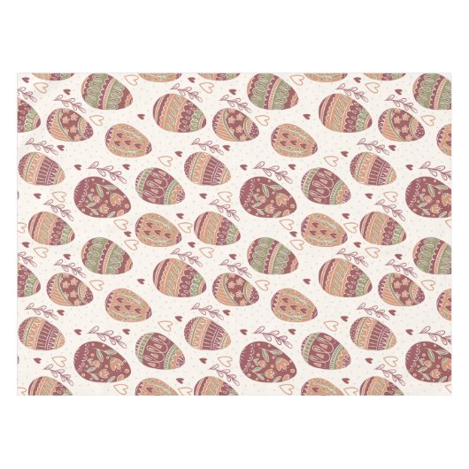 装飾的なイースターエッグパターン|テーブルクロス テーブルクロス (正面(横))