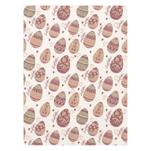 装飾的なイースターエッグパターン|テーブルクロス テーブルクロス (正面)
