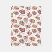 装飾的なイースターエッグパターン|フリースブランケット フリースブランケット (正面)