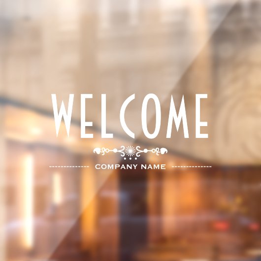 装飾的なウェルカムサイン ウィンドウサイン (シート2)