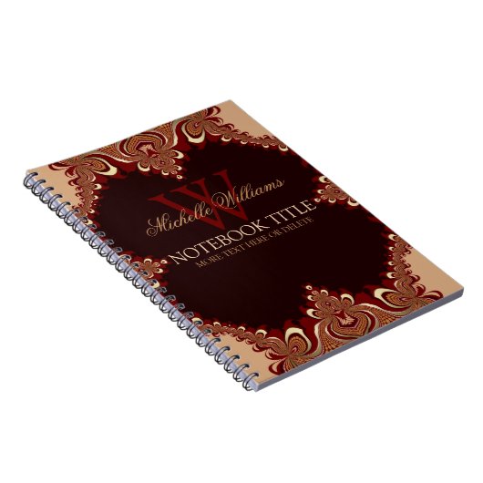 装飾的なエレガンス自然スワーズノートブック ノートブック (右側)