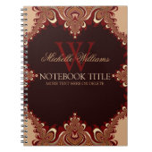 装飾的なエレガンス自然スワーズノートブック ノートブック (正面)