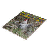 装飾的なオンドリのタイル タイル (側面)