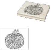 装飾的なカボチャのドードル ラバースタンプ (押印)