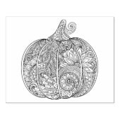 装飾的なカボチャのドードル ラバースタンプ (インプリント)
