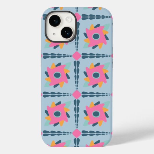 装飾的なカラフルタイル Case-Mate iPhoneケース (裏面)