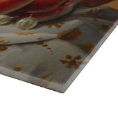 装飾的なガラスまな板か静物画のフルーツ カッティングボード (角)