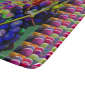 装飾的なガラスまな板のブドウの自然の芸術 カッティングボード (角)