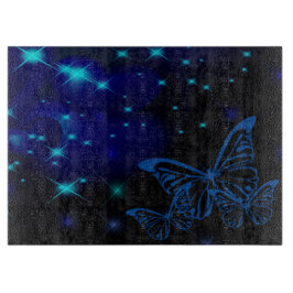 装飾的なガラスまな板 カッティングボード