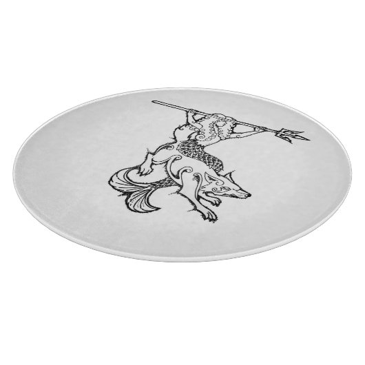 装飾的なガラスまな板 カッティングボード (角)