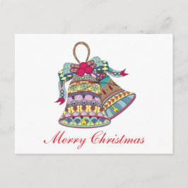 装飾的なクリスマスの鐘の要素 シーズンポストカード