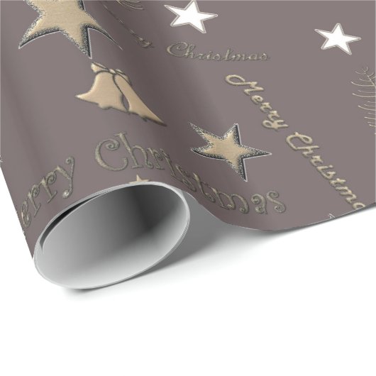 装飾的なクリスマスサンタトナカイのスノーフレーク ラッピングペーパー (ロールコーナー)