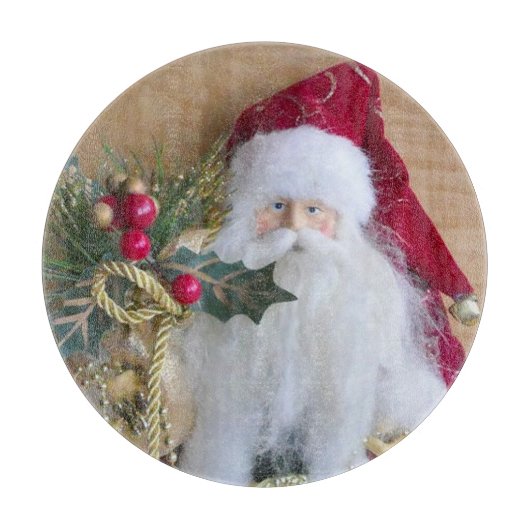 装飾的なクリスマスサンタ カッティングボード (正面)