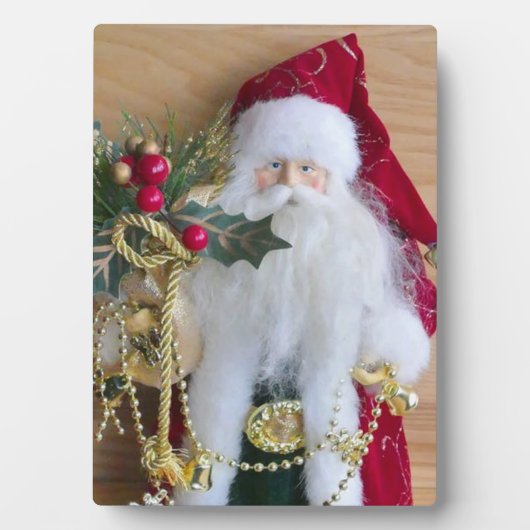装飾的なクリスマスサンタ フォトプラーク (正面)