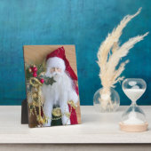 装飾的なクリスマスサンタ フォトプラーク (側面)