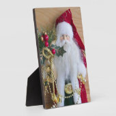 装飾的なクリスマスサンタ フォトプラーク (側面)