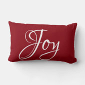 装飾的なクリスマスジョイホリデー ランバークッション (裏面)