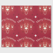 装飾的なクリスマスデコールのオラナメントのラップ紙 ラッピングペーパー (フラット)
