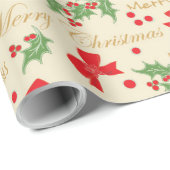 装飾的なクリスマスラッピング ラッピングペーパー (ロールコーナー)