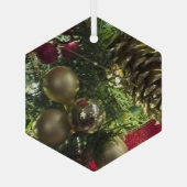 装飾的なクリスマス装飾品 ガラスオーナメント (裏面)