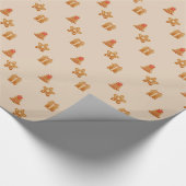 装飾的なクリスマス装飾品 ラッピングペーパー (角)