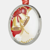 装飾的なクリスマス ゴールドベル メタルオーナメント (左)