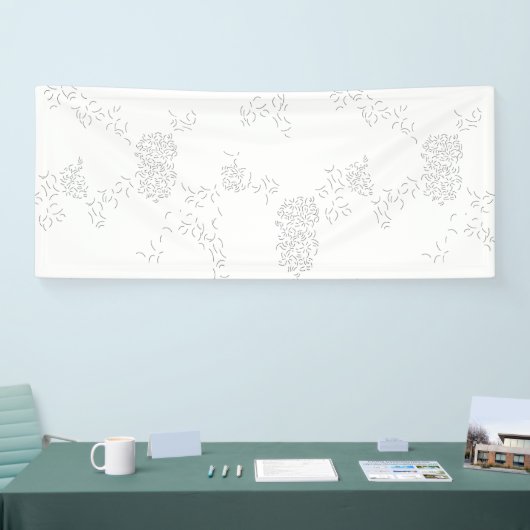 装飾的なグレー淡い色ののバナー 横断幕 (トレードショー)