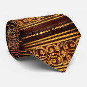 装飾的なゴールデンブラウンのネクタイ ネクタイ (ロール)