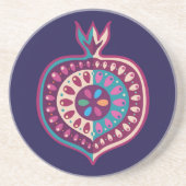 装飾的なザクロ コースター (正面)