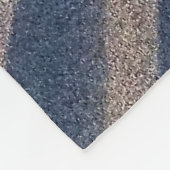 装飾的なシマウマは砂の写真で縞で飾ります フリースブランケット (角)