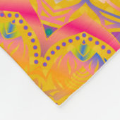 装飾的なシンメトリアラベスク。ベージュ、ピンク、エル フリースブランケット (角)