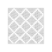 装飾的なシーシェルウッドアートスタンプ ラバースタンプ (インプリント)