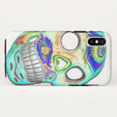 装飾的なスカルのiPhoneの場合 Case-Mate iPhoneケース (裏面(横))