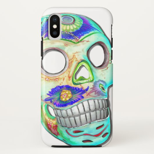装飾的なスカルのiPhoneの場合 Case-Mate iPhoneケース (裏面)