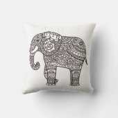 装飾的なスタイル象 クッション (裏面)