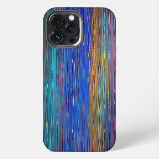 装飾的なストライプのモザイク模様 #2 iPhoneケース (裏面)