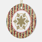 装飾的なスノーフレーククリスマスオーナメント セラミックオーナメント (左)