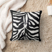 装飾的なゼブラパターンデザインテクスチャ自然 クッション (ブランケット)