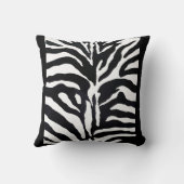 装飾的なゼブラパターンデザインテクスチャ自然 クッション (裏面)